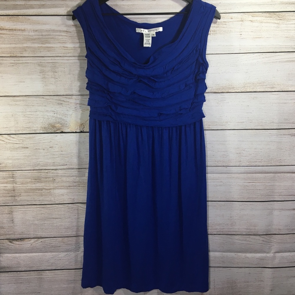 Max Studio Royal Blue Sleeveless Jersey Dress